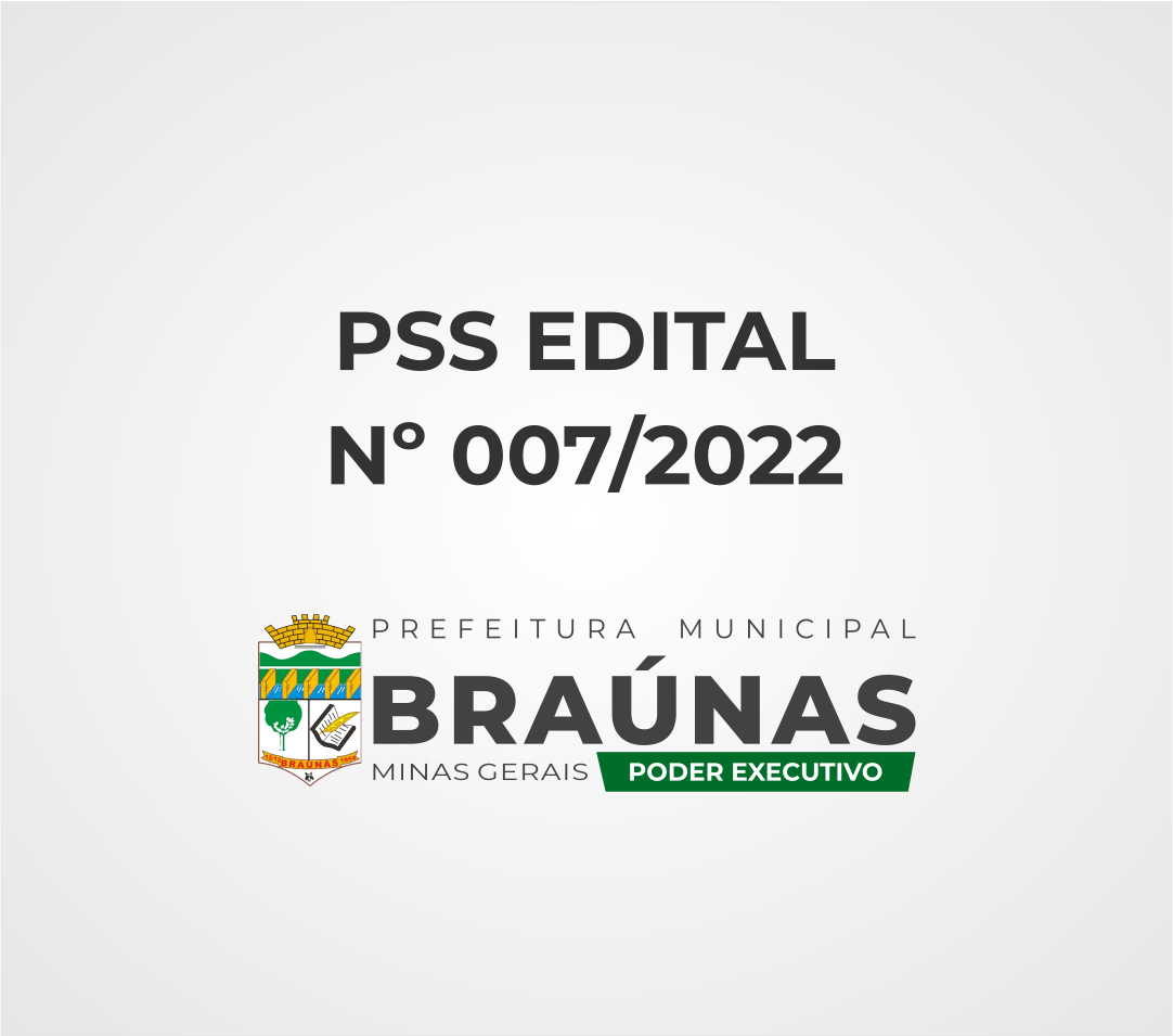 PSS - EDITAL Nº 007/2022